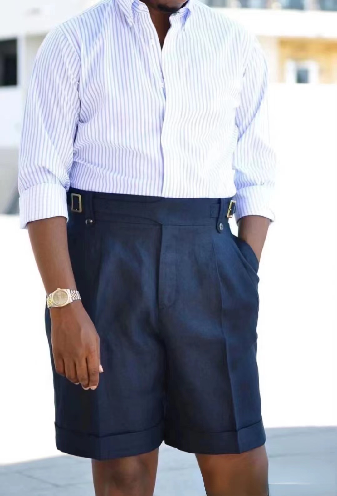 男士短裤穿搭指南，清爽穿搭，让你风度翩翩