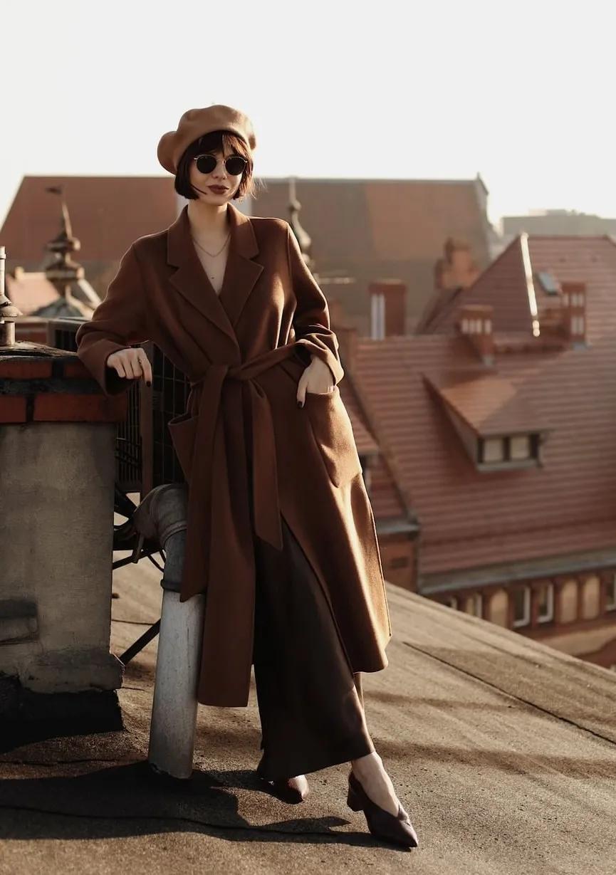 收藏大衣的方法和技巧,大衣穿搭150显高显气质