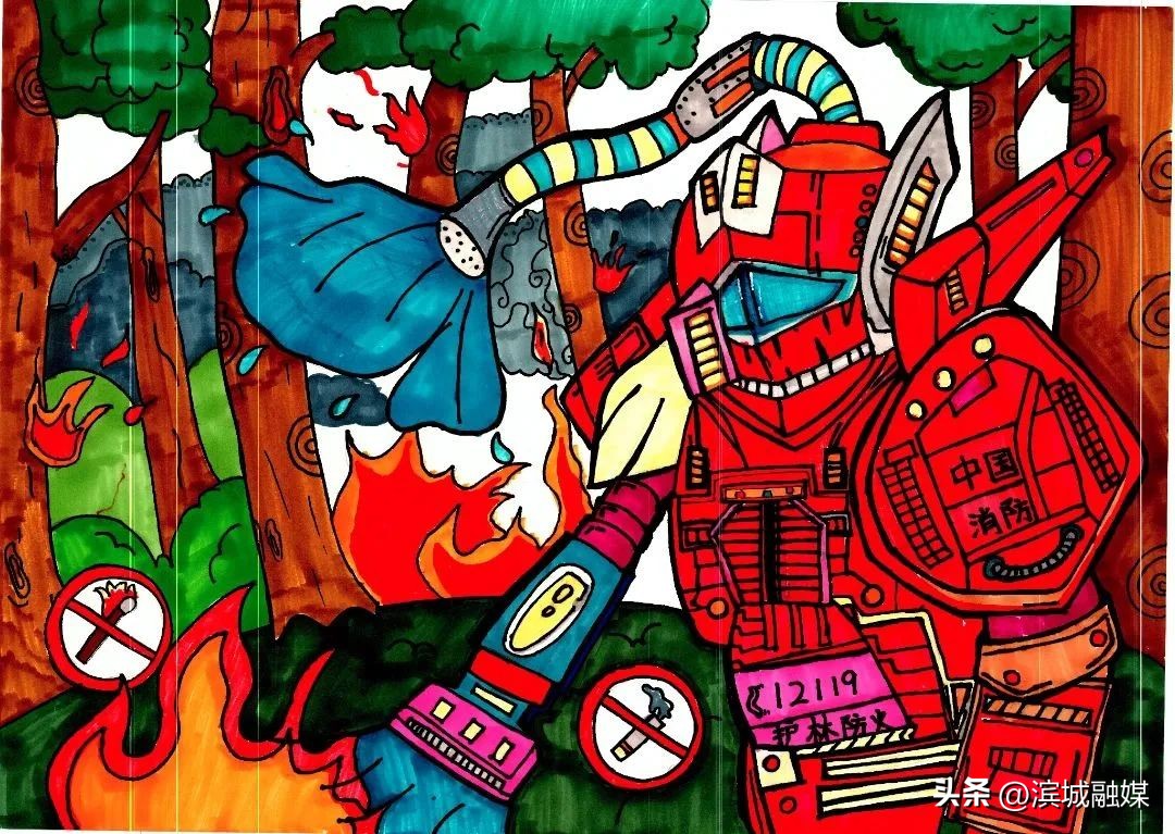 青少年科创大赛少儿绘画作品,少年科学幻想绘画大赛