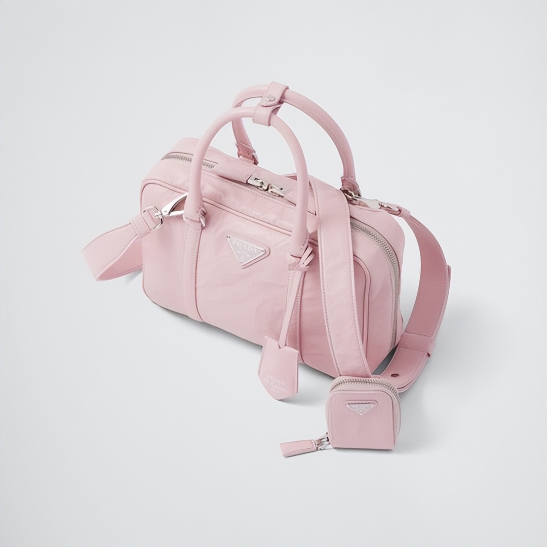prada三合一牛皮版粉色,prada2023春夏新款图片