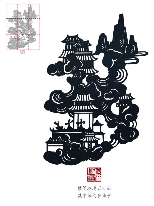 库淑兰剪纸构图特点,吴孟超剪纸人物构图