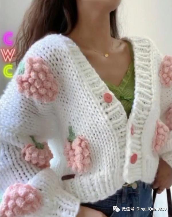 「针织作品」漂亮的祖母格图案夹克2022精品系列