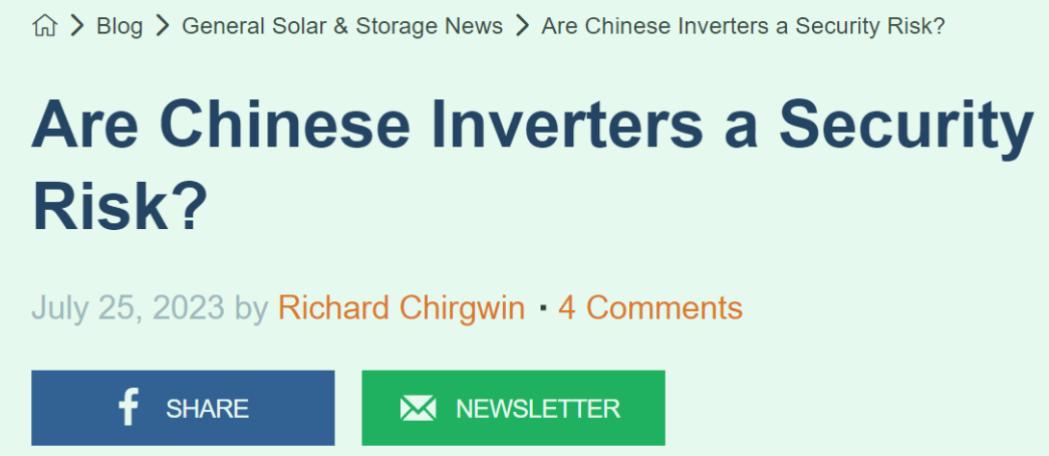 中国逆变器兵团在澳洲要被恶意*压打**，固德威独家发声！