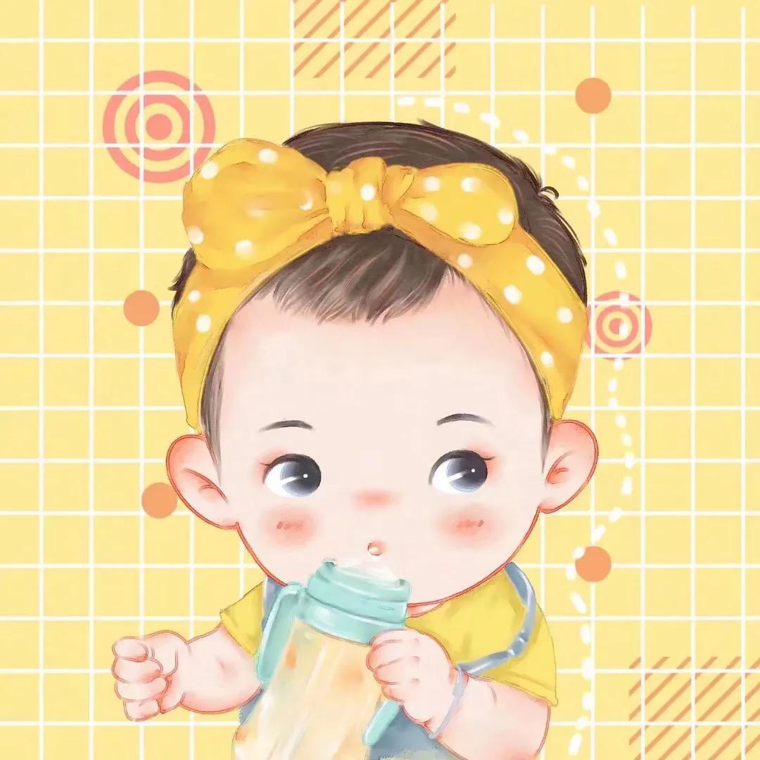 该换头像啦图片,萌娃头像可爱超萌背影
