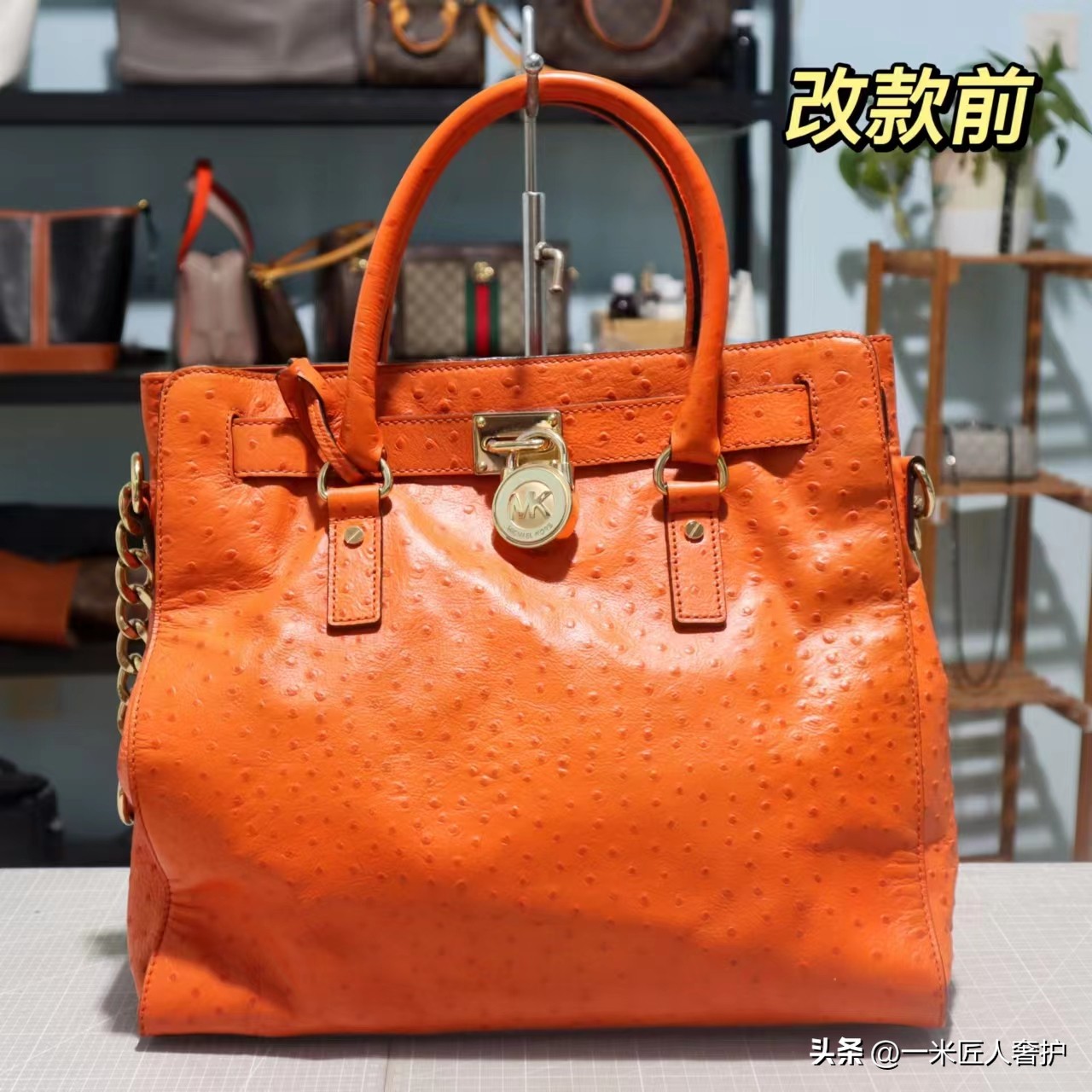 爱马仕鸵鸟包经典款,拼接浅绿爱马仕鳄鱼皮包包