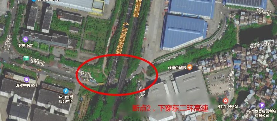 广州市白云区断头路,黄埔增城断头路