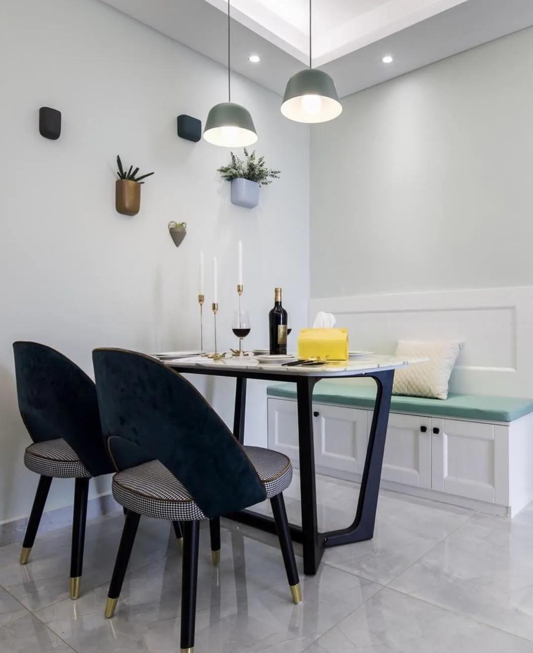 小户型餐厅卡座设计30款,小户型3平米卡座餐厅