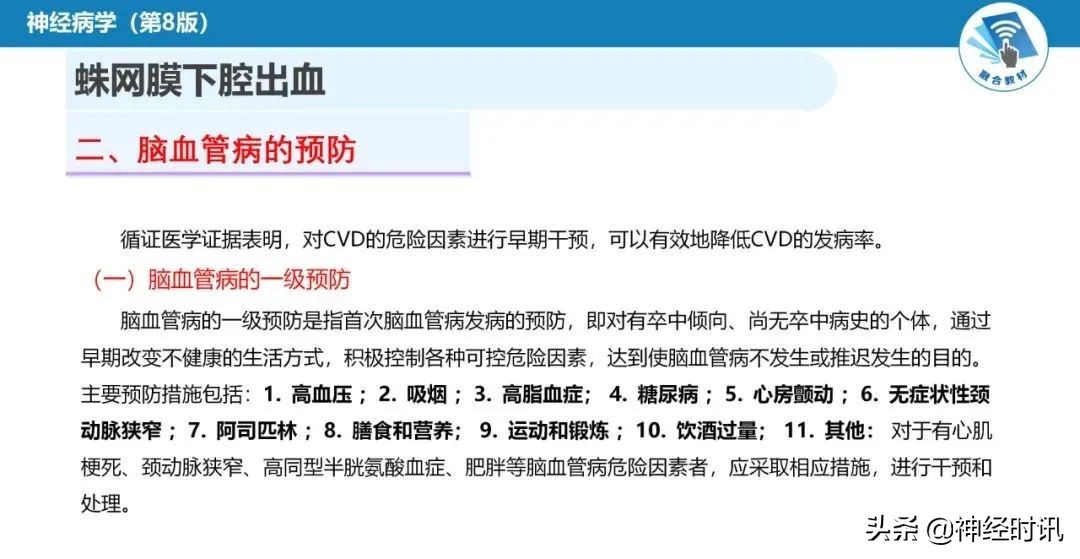 蛛网膜下腔出血最佳健康宣教课件,脑血管疾病ppt课件免费