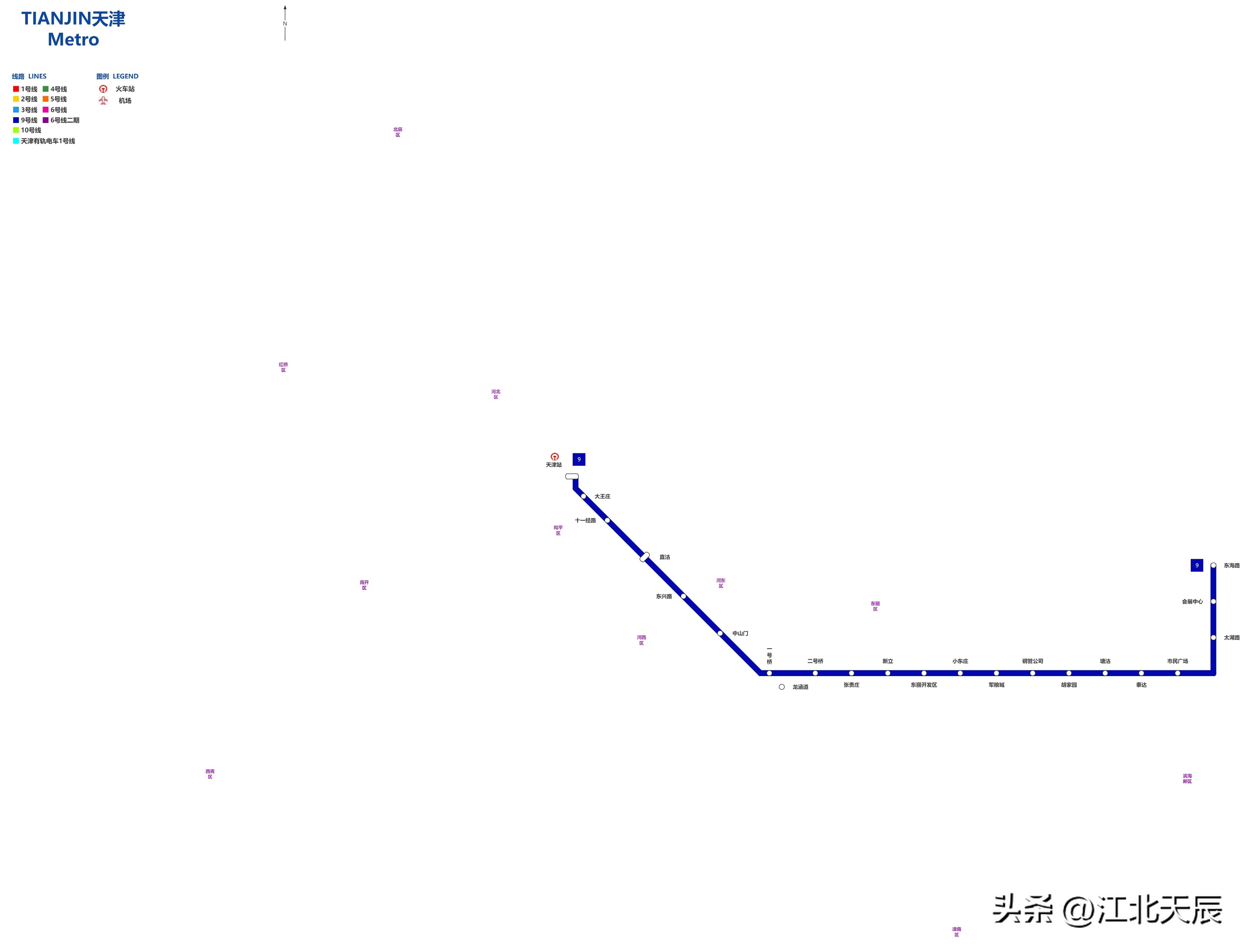 天津城市轨道交通发展概况,天津轨道交通运营线路达到多少条