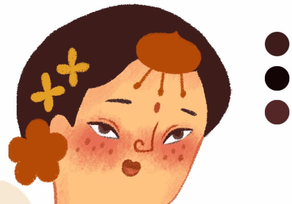 4步带你绘制有趣又好看的彩铅人物头像