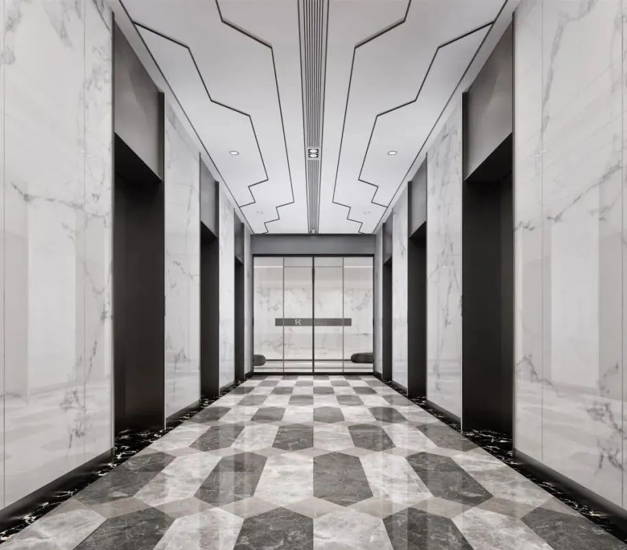 这就是5星级酒店，必须用大理石装修电梯的原因