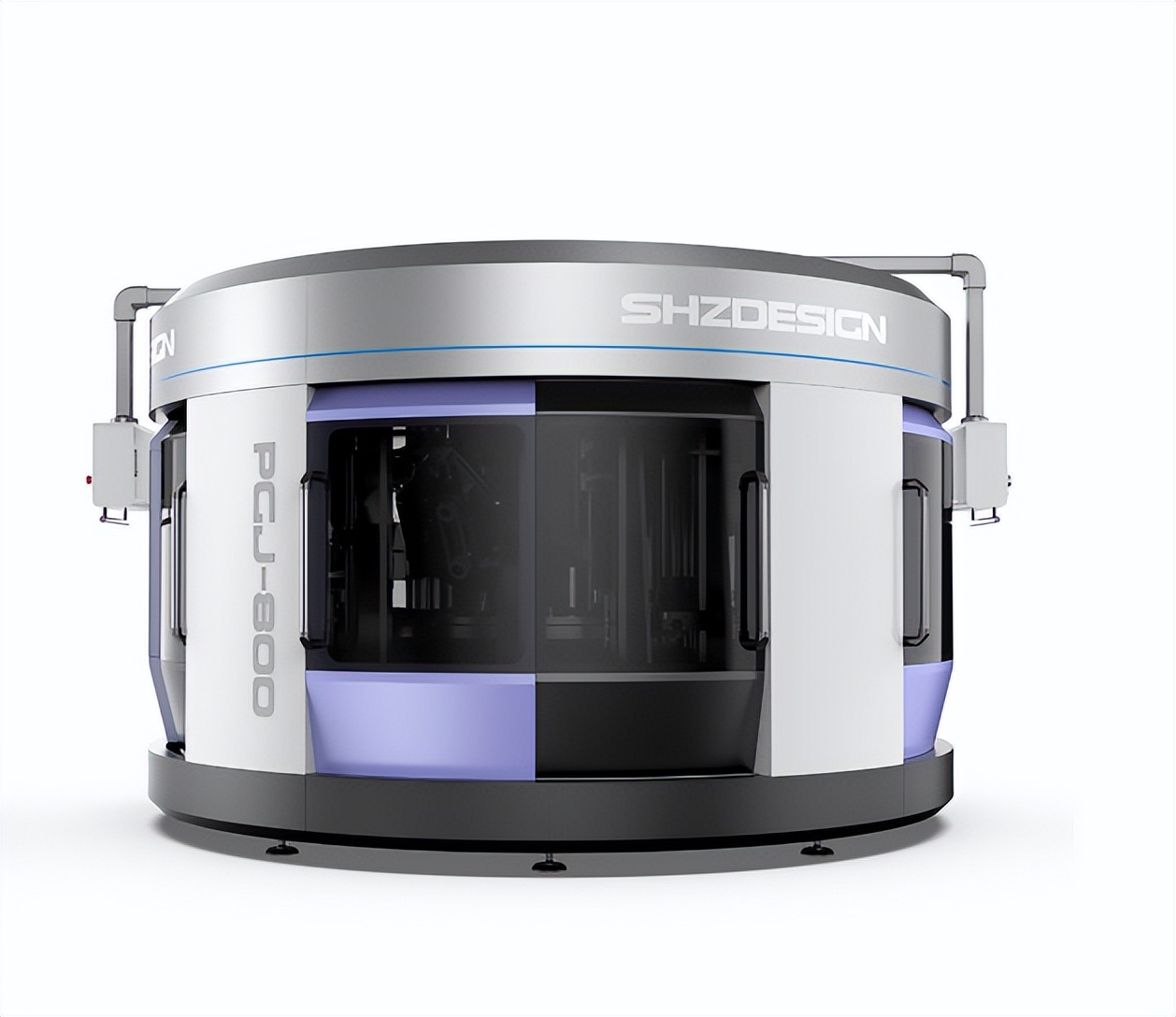 抛光机设计效果图,小型单工位外圆抛光机