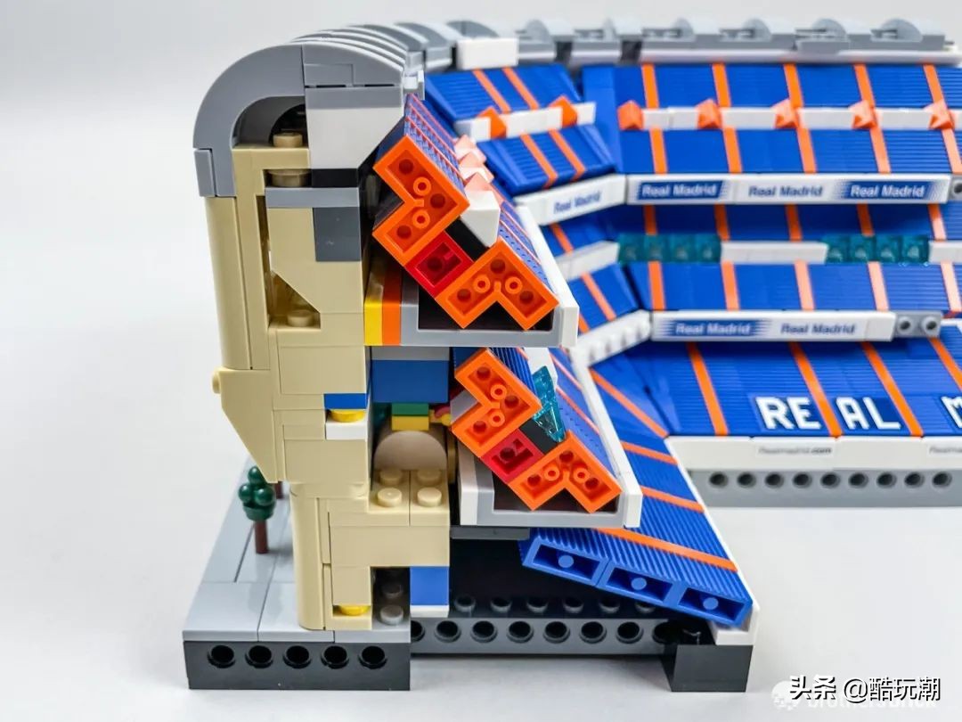 乐高伯纳乌足球场3800块,乐高皇家马德里球场