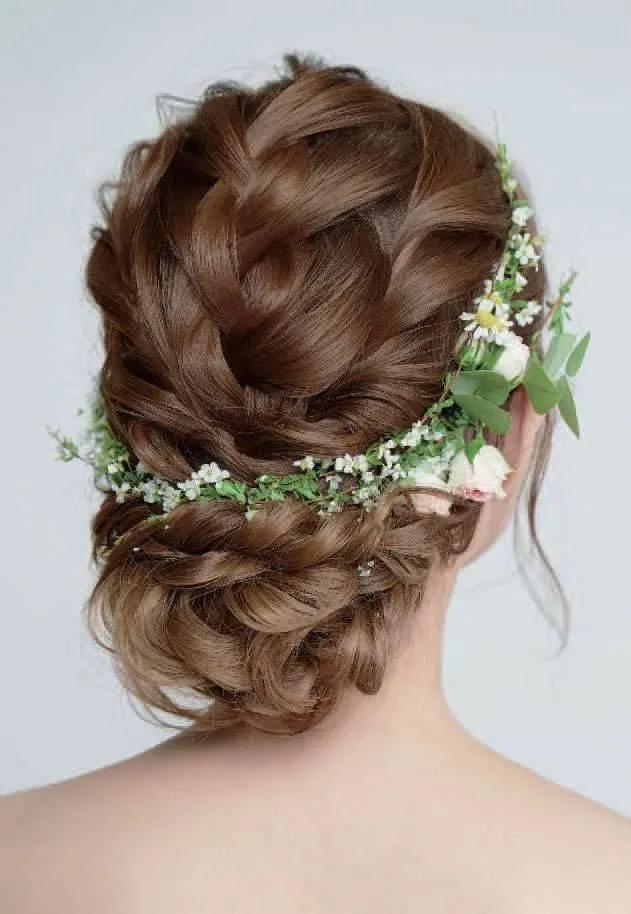 简单编发盘发新娘,新娘造型新手编发教程