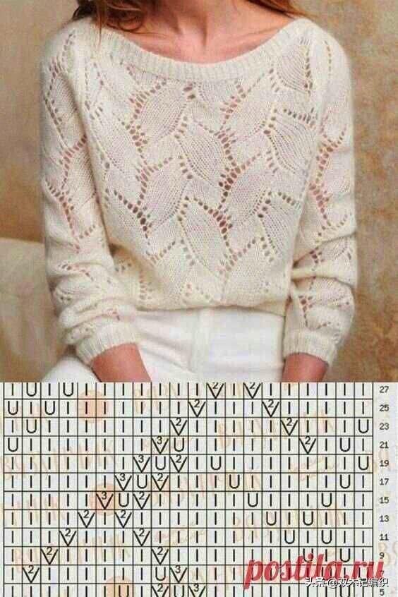 插肩袖套头毛衣花样图解,最简单套头的毛衣花样图案