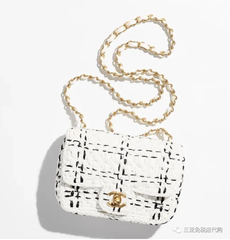 香奈儿标志白色包包2023新款,香奈儿包包白色大包最新款