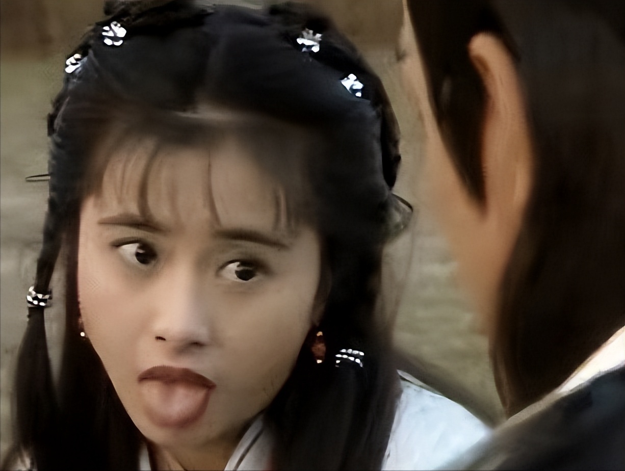 何美钿再次扮演钟灵,钟灵何美钿天龙八部图片