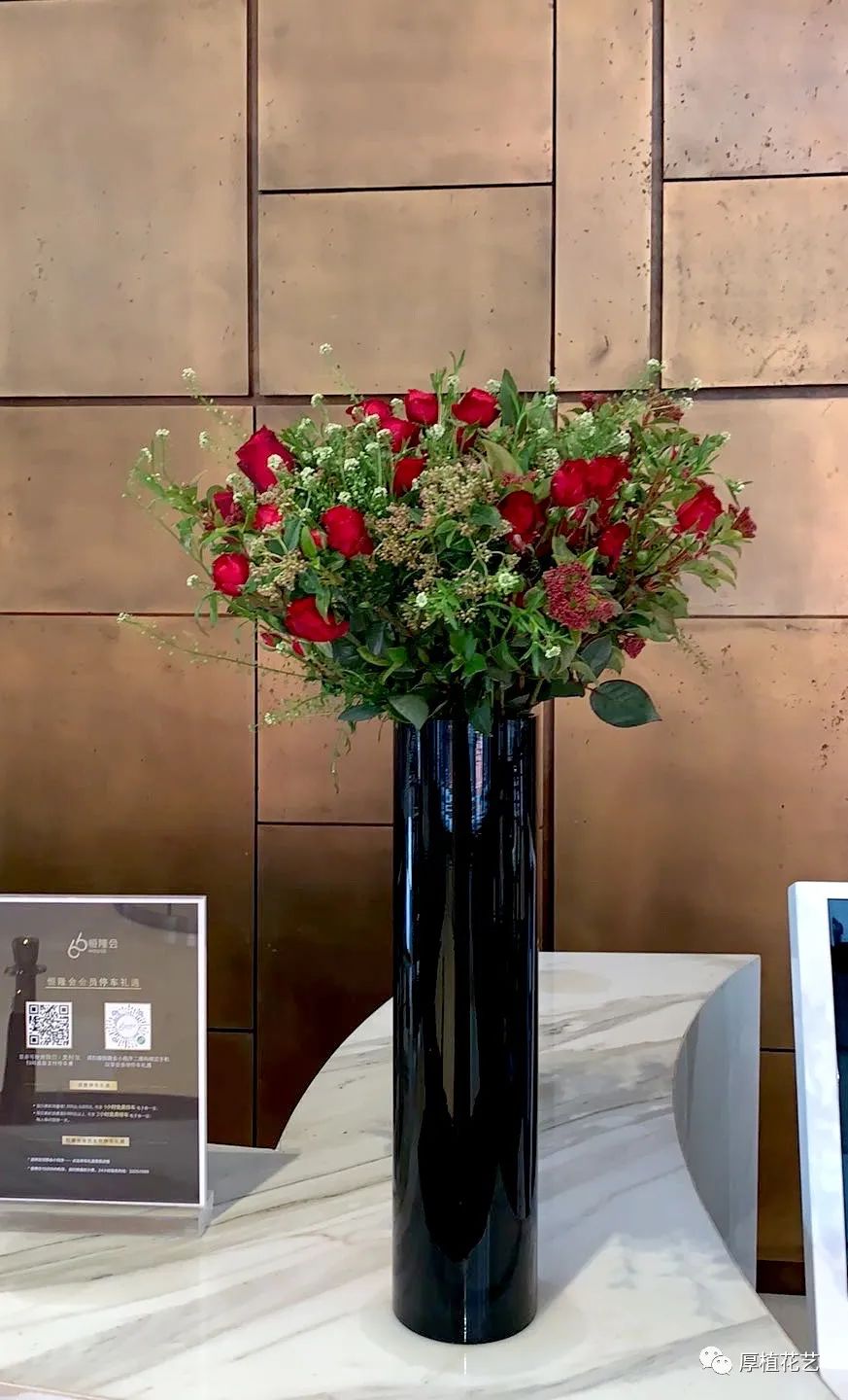 商务前台鲜花,前台花选择