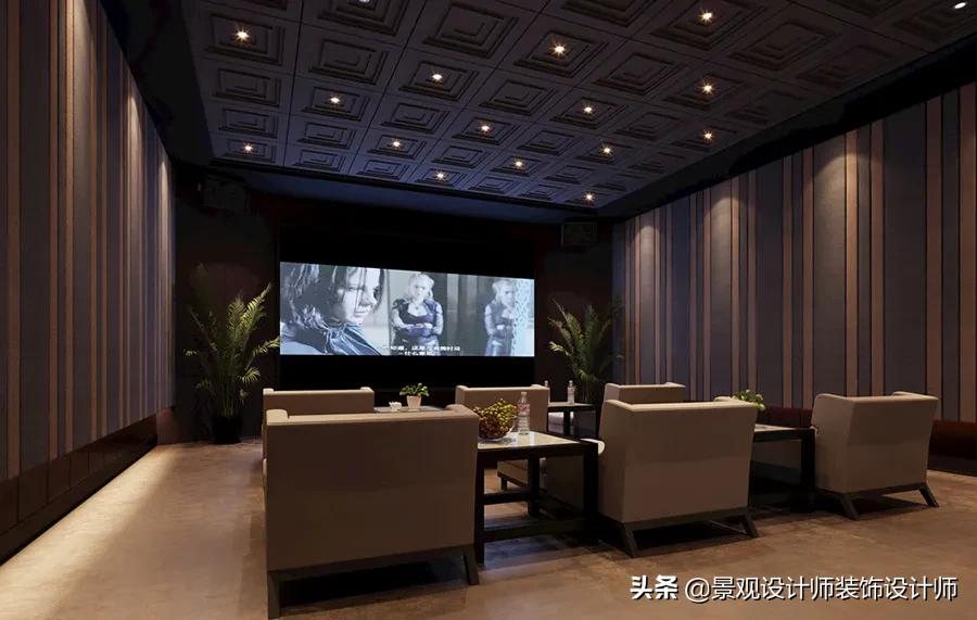 家庭影院KTV设计图纸,家庭ktv与家庭影院一体设计