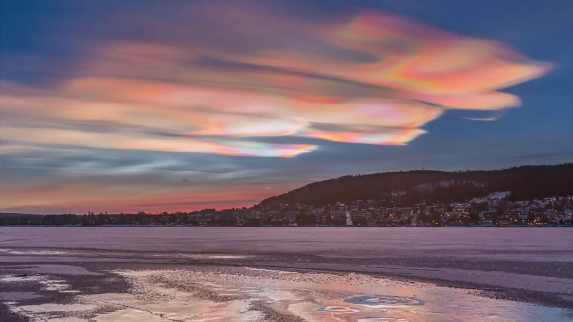 罕见“七彩祥云”现身浙江,形成条件极其苛刻,是好运的预兆吗?