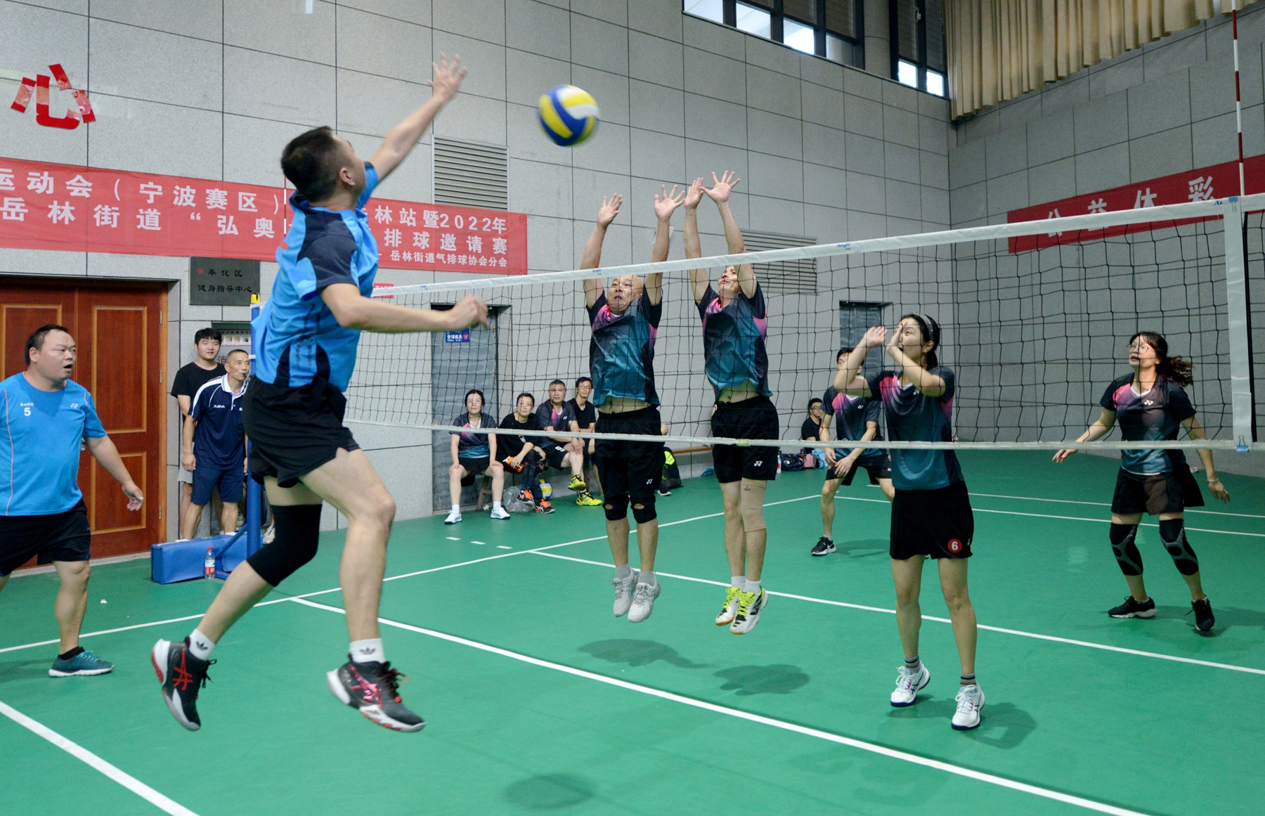奉化华夏气排球2024,浙江宁波气排球奉化桃花杯