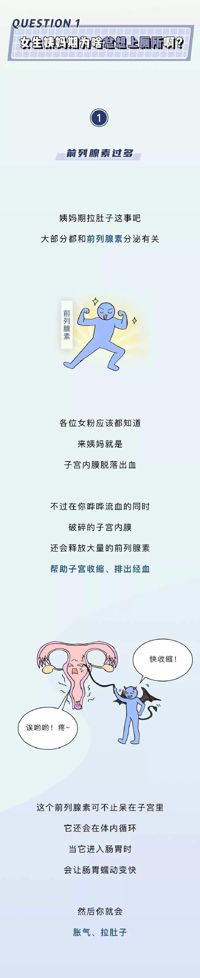 来大姨妈的时候为啥会拉肚子,为啥来大姨妈时拉肚子