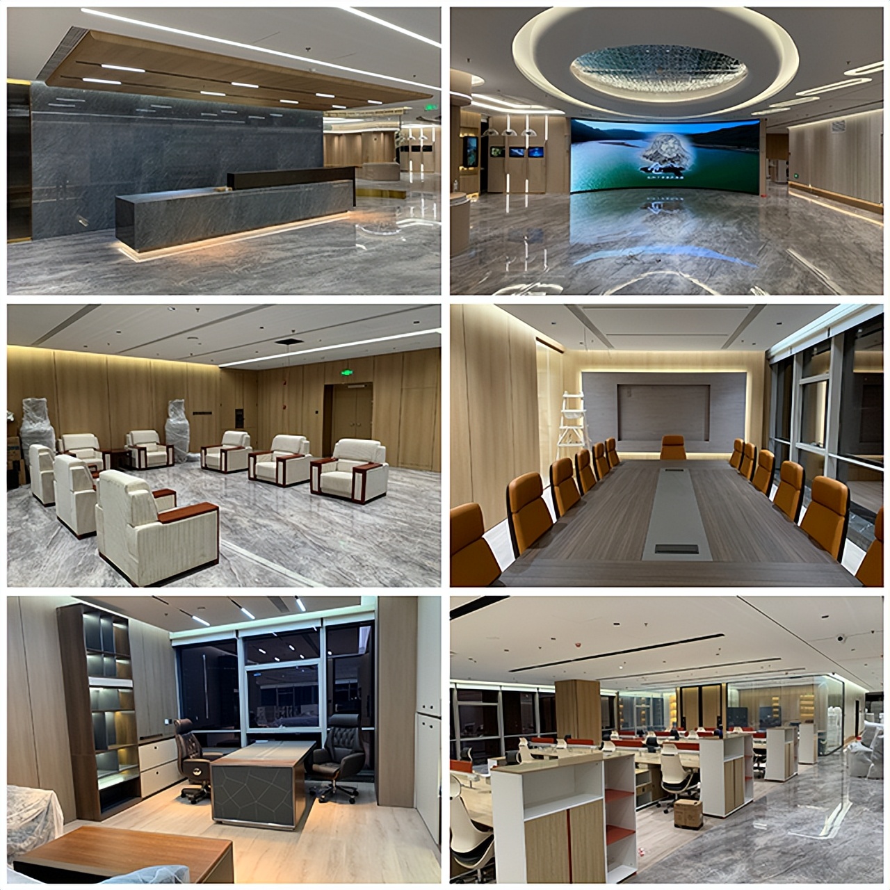 圆满交付——启新装饰公司顺利完成海隆石油大厦办公室精装修工程