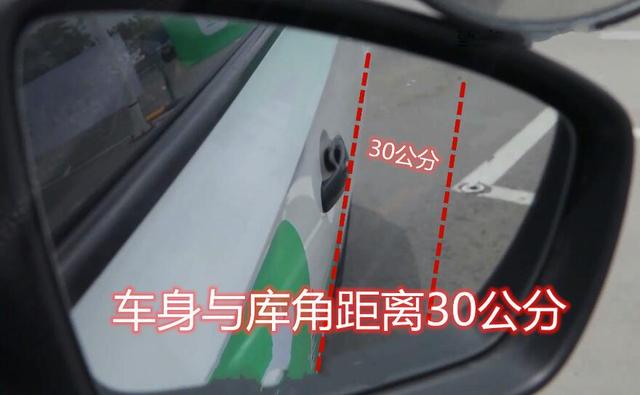 科二倒车入库点位怎么找,科二倒车入库点位图