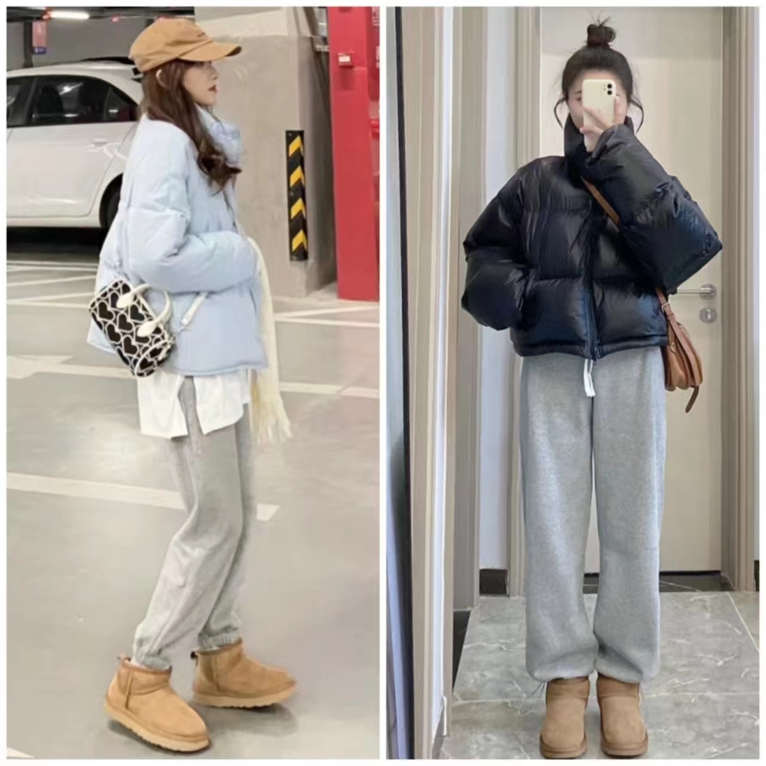 羽绒服搭配什么裤子女孩,女羽绒服和裤子配什么鞋子好看