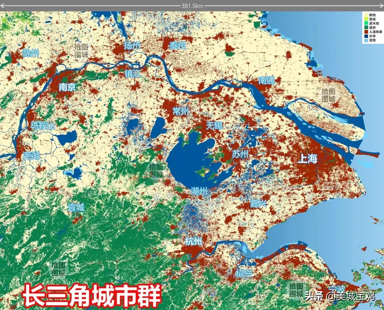 珠江三角洲与长江三角洲发展条件,长江三角洲一体化有哪些城市