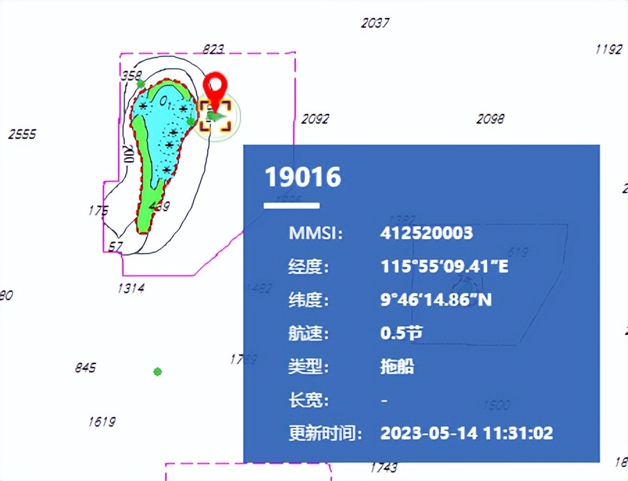 南海仁爱礁菲律宾拖船进展,拖船海域仁爱礁