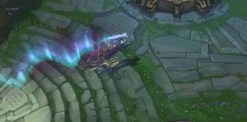 北极星系列皮肤皎月回城特效,北极星神赛娜5杀特效