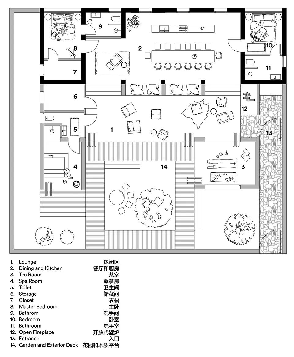 村小宅中式设计,舒服的家宅设计