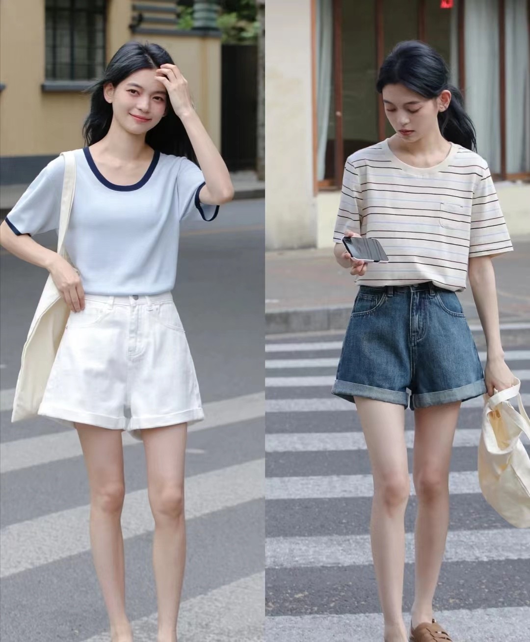 夏天别再一身黑这样穿减龄又清新,冬天别穿一身黑这款颜色超显白