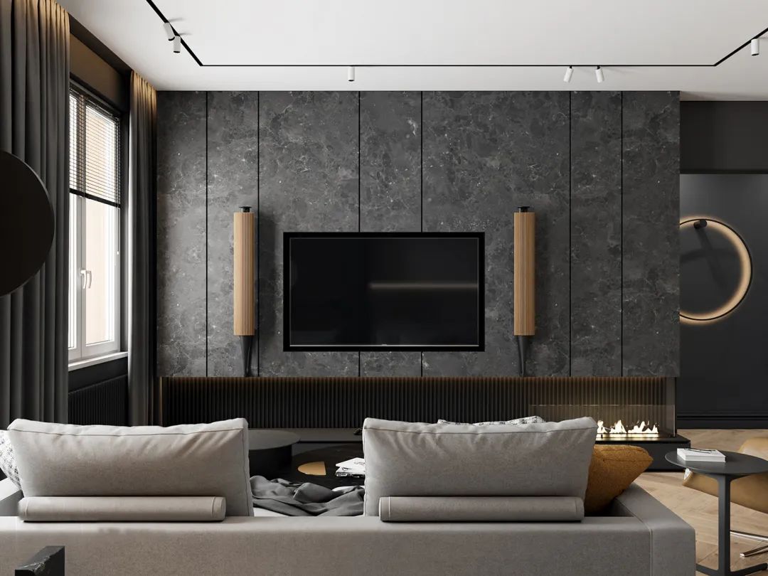 120平高级灰装修效果图,轻奢风装修高级灰120平价格