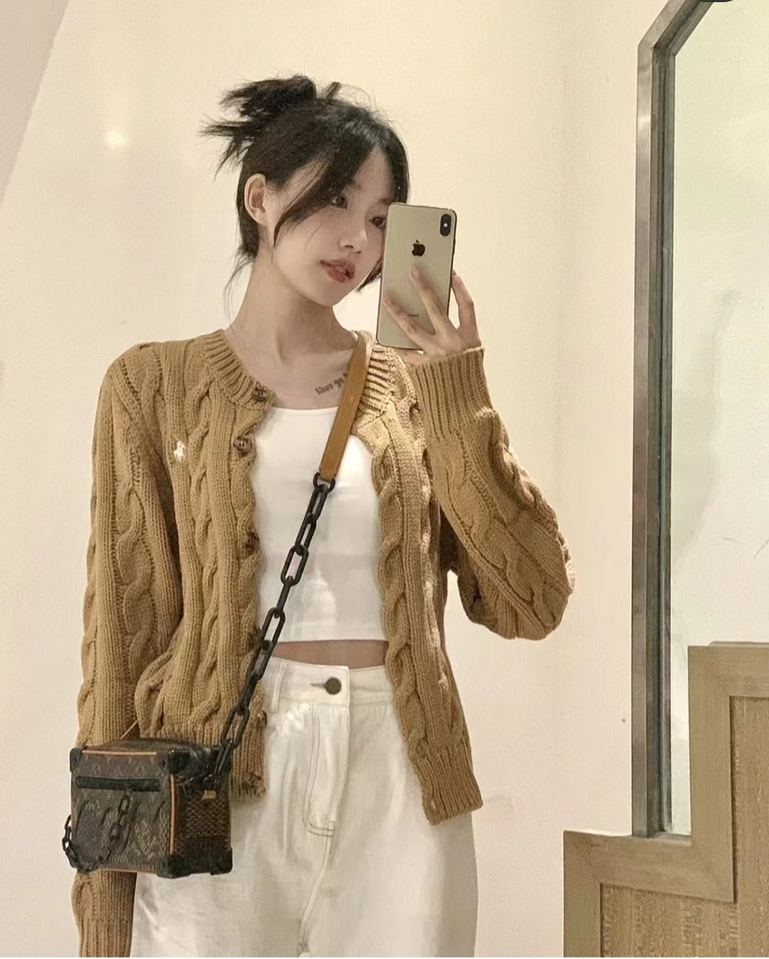 牛仔衫早春穿搭,复古牛仔衫女设计感小众早春