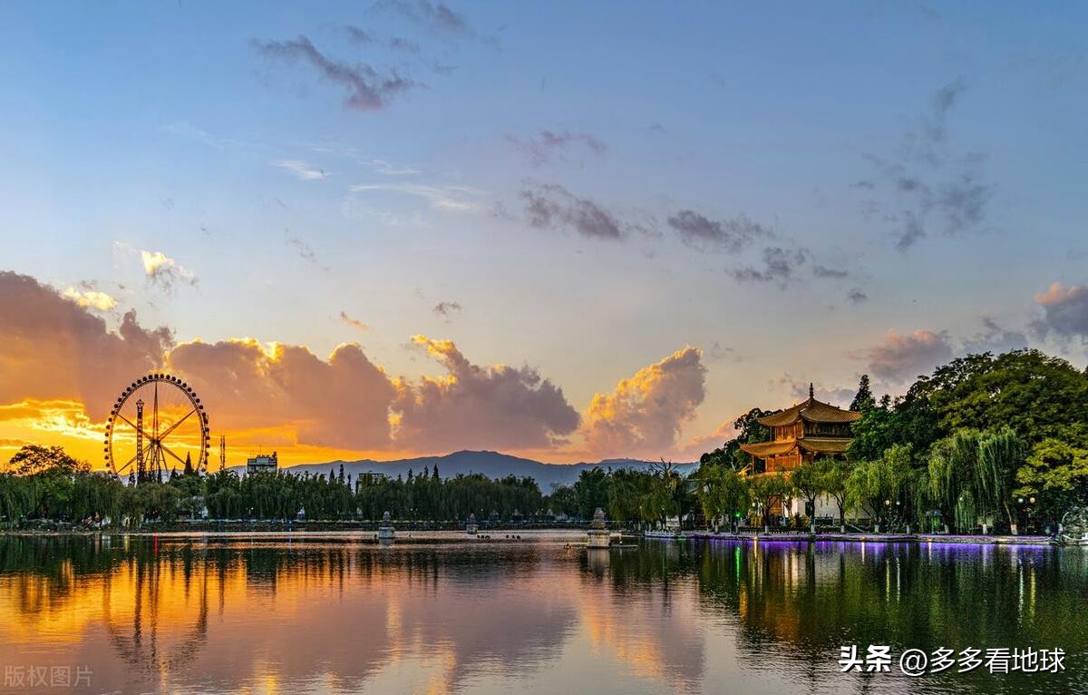 古滇名城滇池风景,云南高原明珠泸沽湖风光