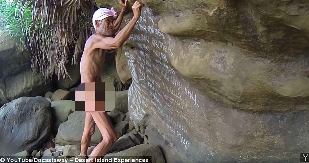 73岁日本大爷荒岛生活,日本老人裸居海岛