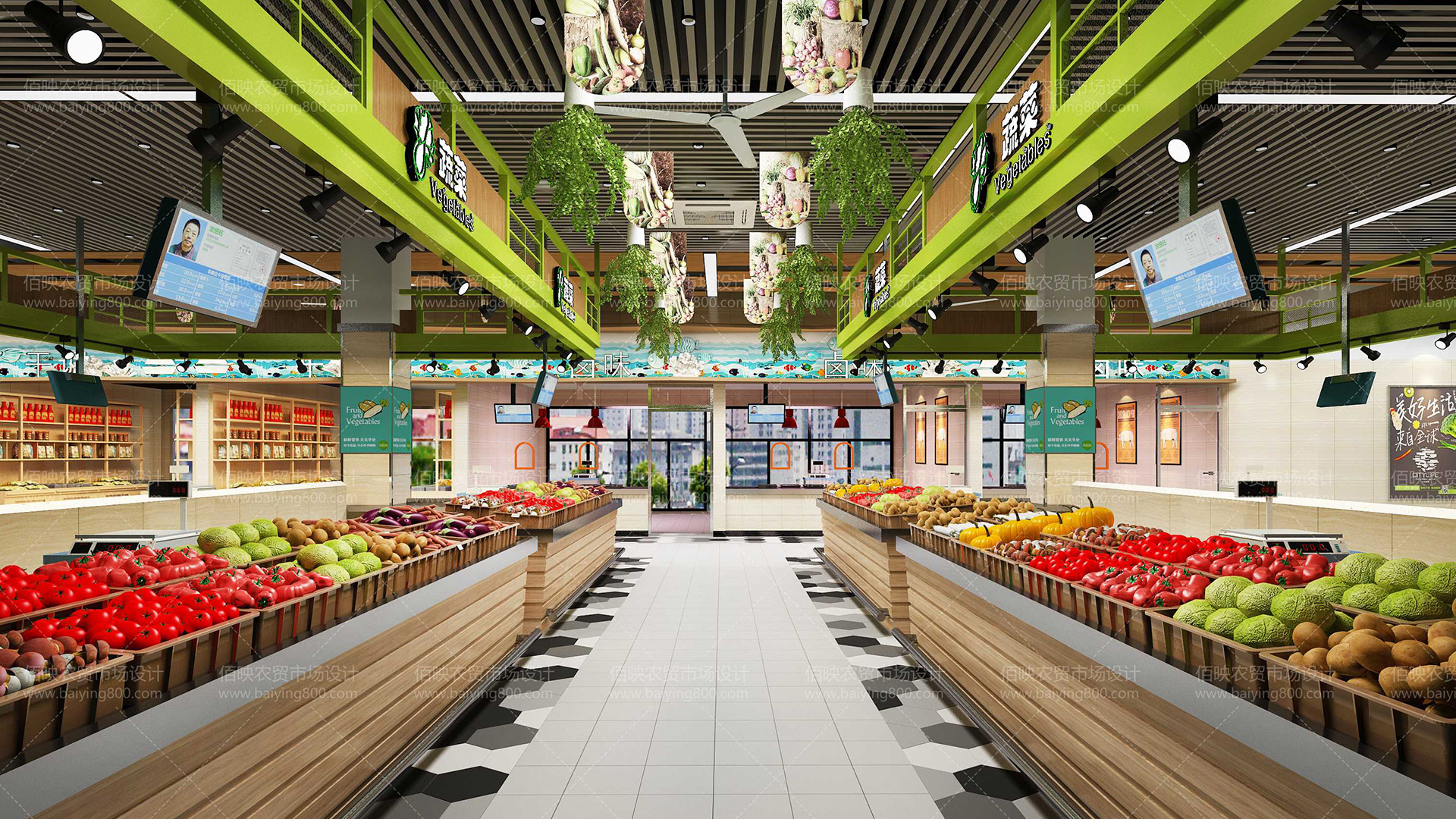 农贸市场摊位设计平面图,农贸市场一圈摊位如何布局设计