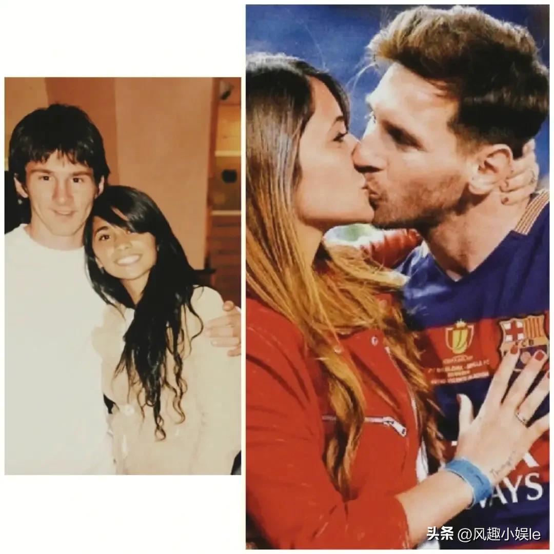 梅西年轻正面纹身图像,安东内拉和梅西的皇冠纹身