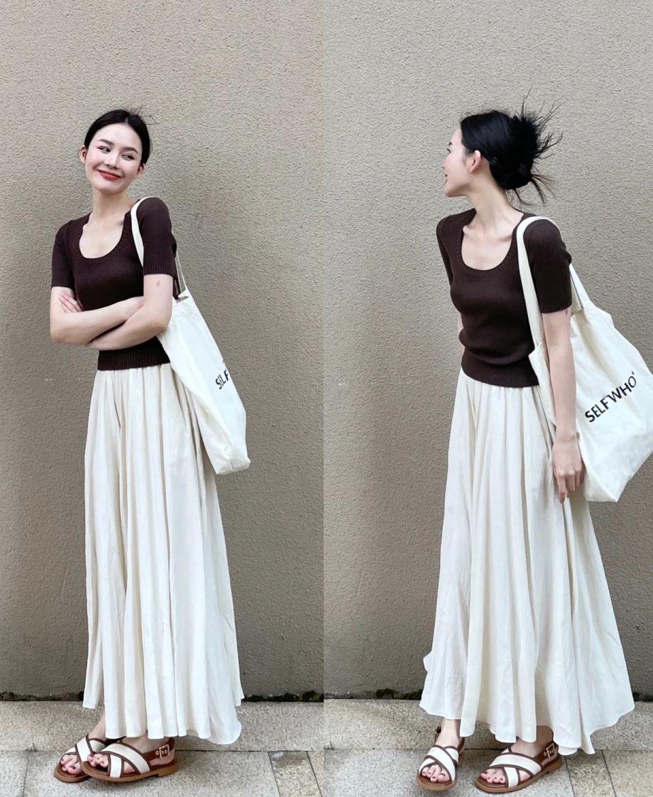 女人可以尝试这样穿搭气质又时髦,夏季穿搭女性这样穿都认不出来