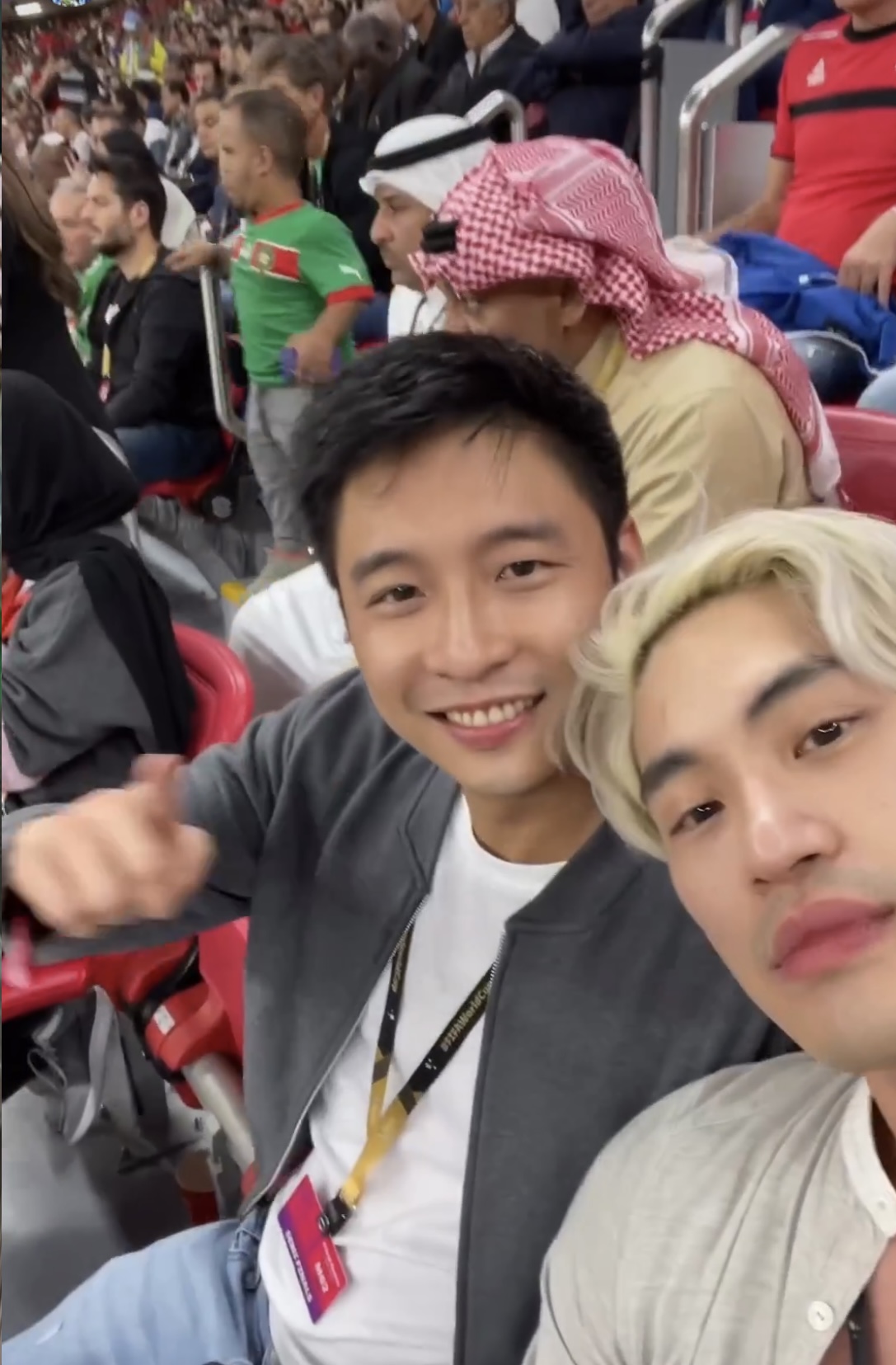 霍启山探望足球,霍启山卡塔尔视频