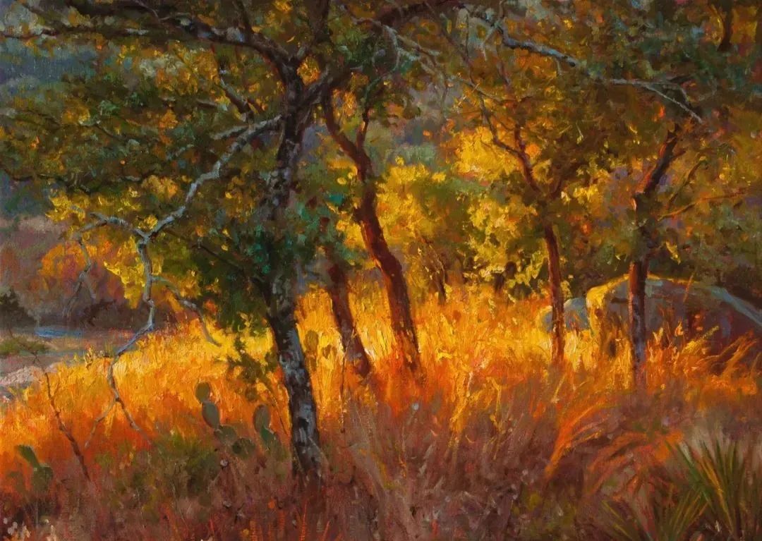 大师笔触生动的风景油画,视觉冲击力很强的风景油画图片