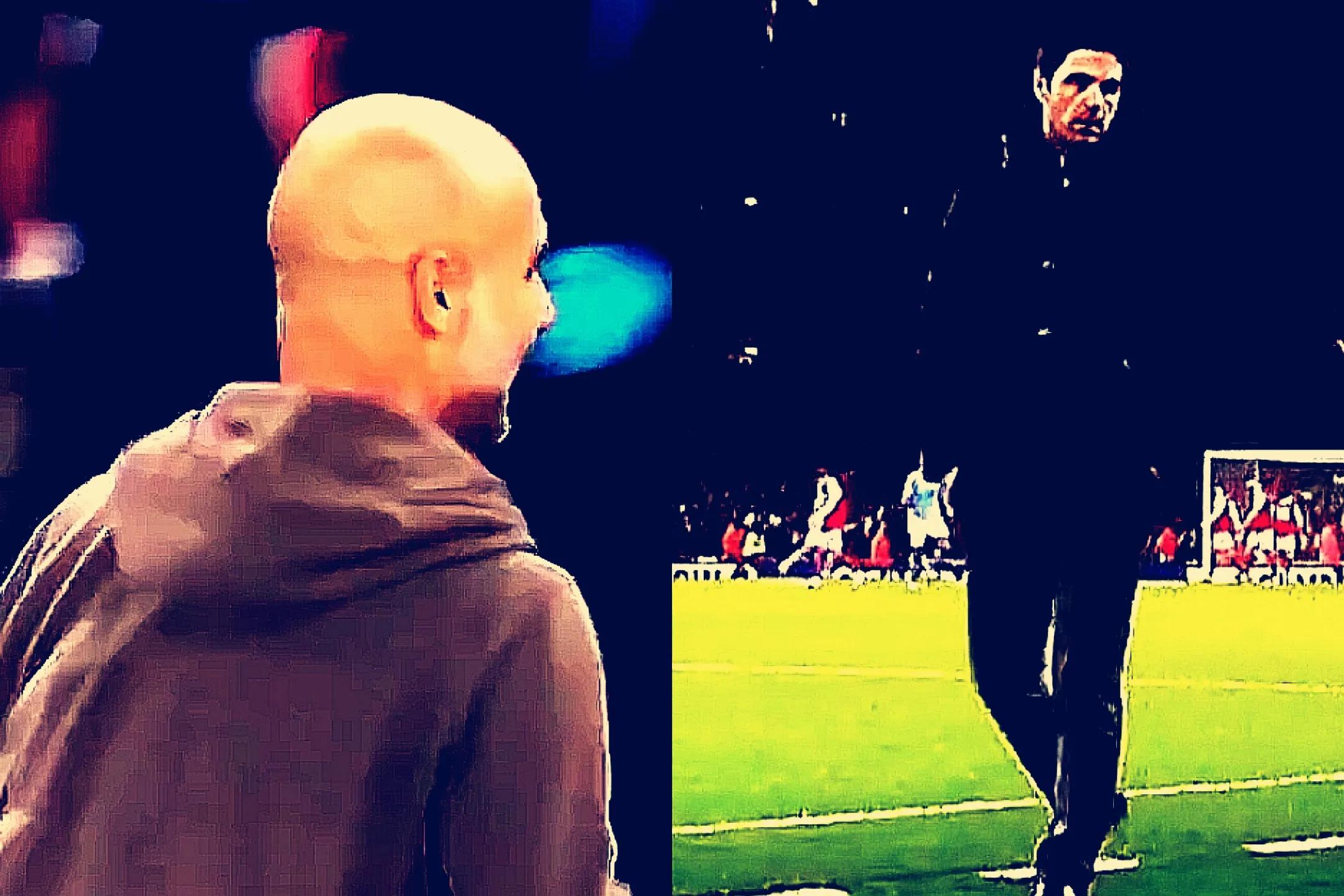 阿森纳完美传控反击曼城,阿森纳门将被打