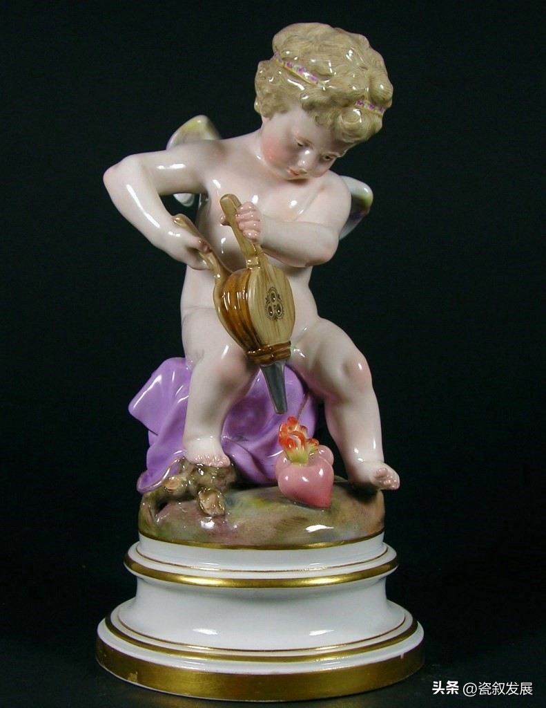 欧洲瓷器之祖-梅森Meissen制瓷厂-爱神丘比特“爱”主题瓷塑（1）