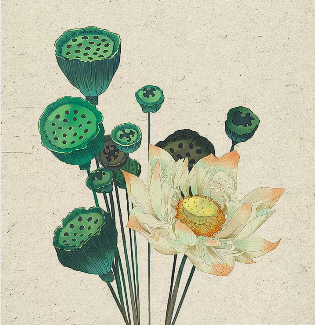 最美二十四节气诗词图,关于夏季节气的诗以及画