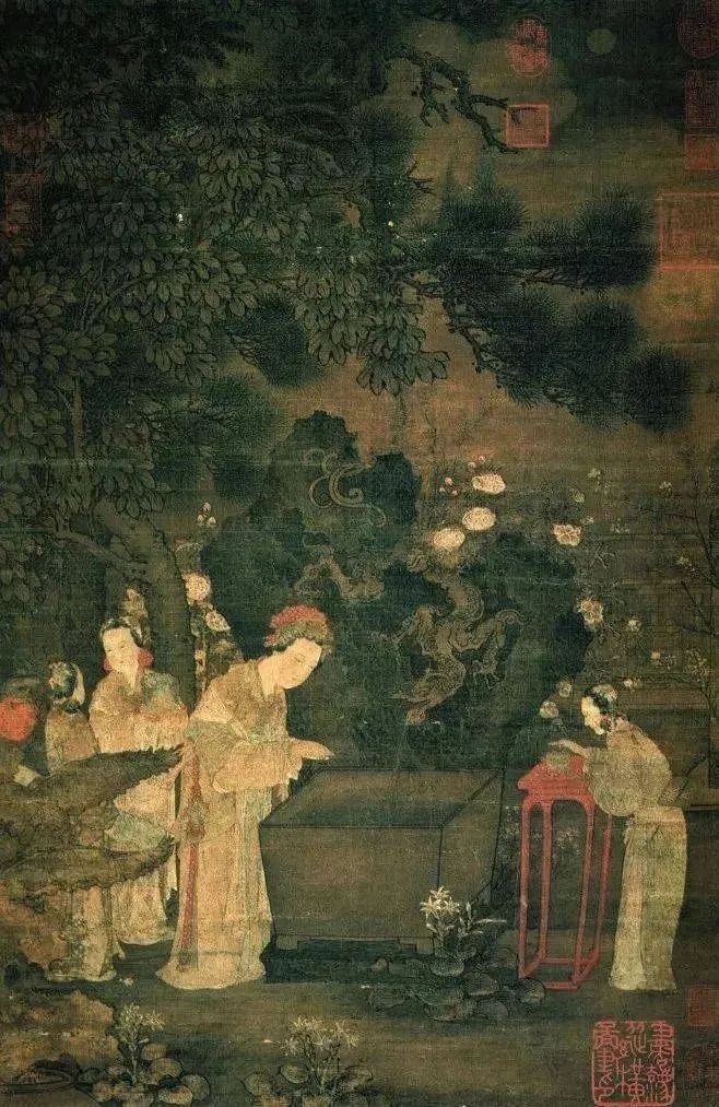 娓呯鏈堝鍙ょ敾,鍙ょ敾涓殑绉嬪ぉ鏅氫笂鍥剧墖