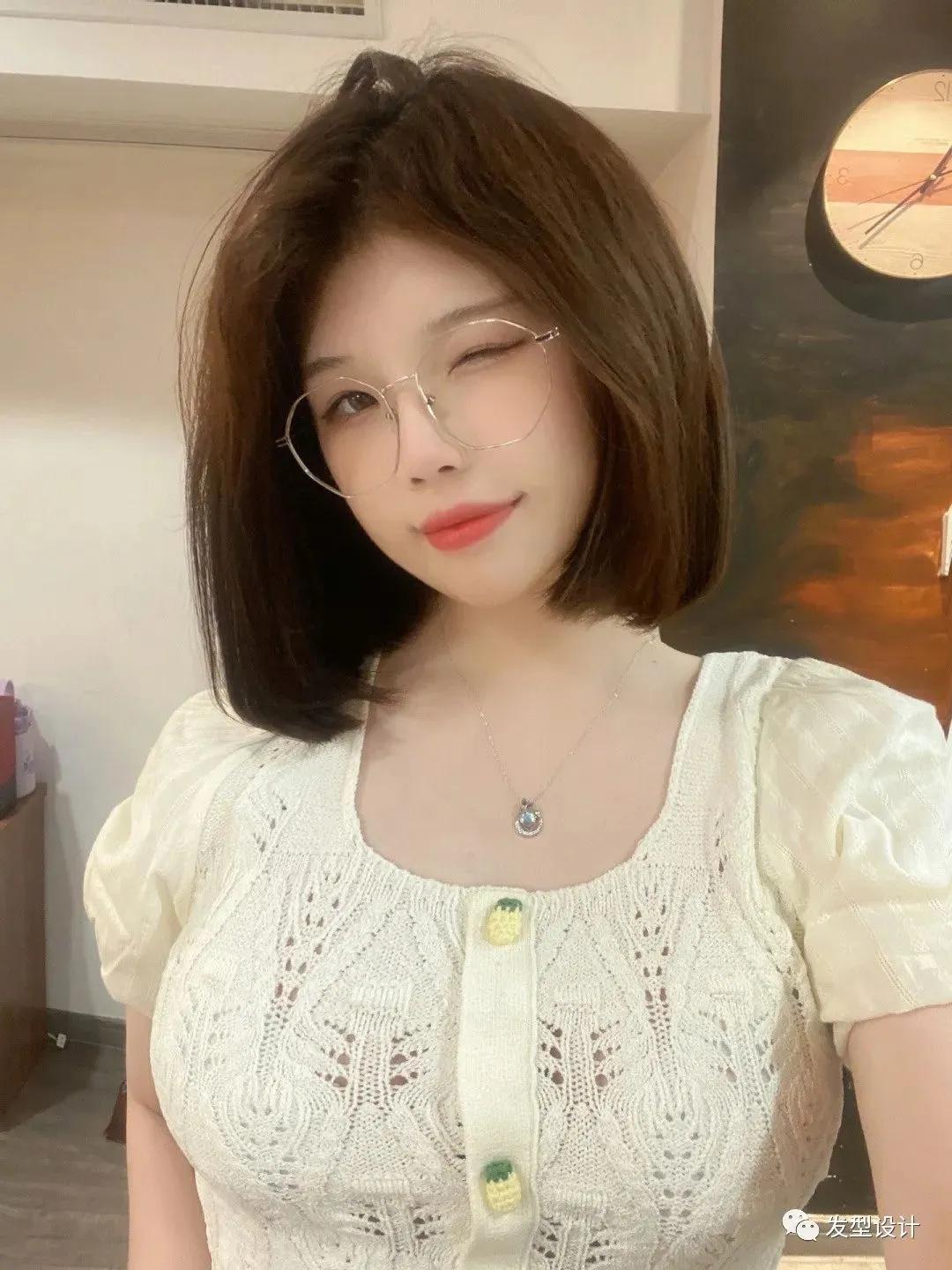 40-50岁女人圆脸短发,30-40岁洋气圆脸短发