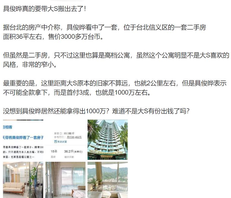 大s早年自曝两套豪宅,大s自曝家庭现状