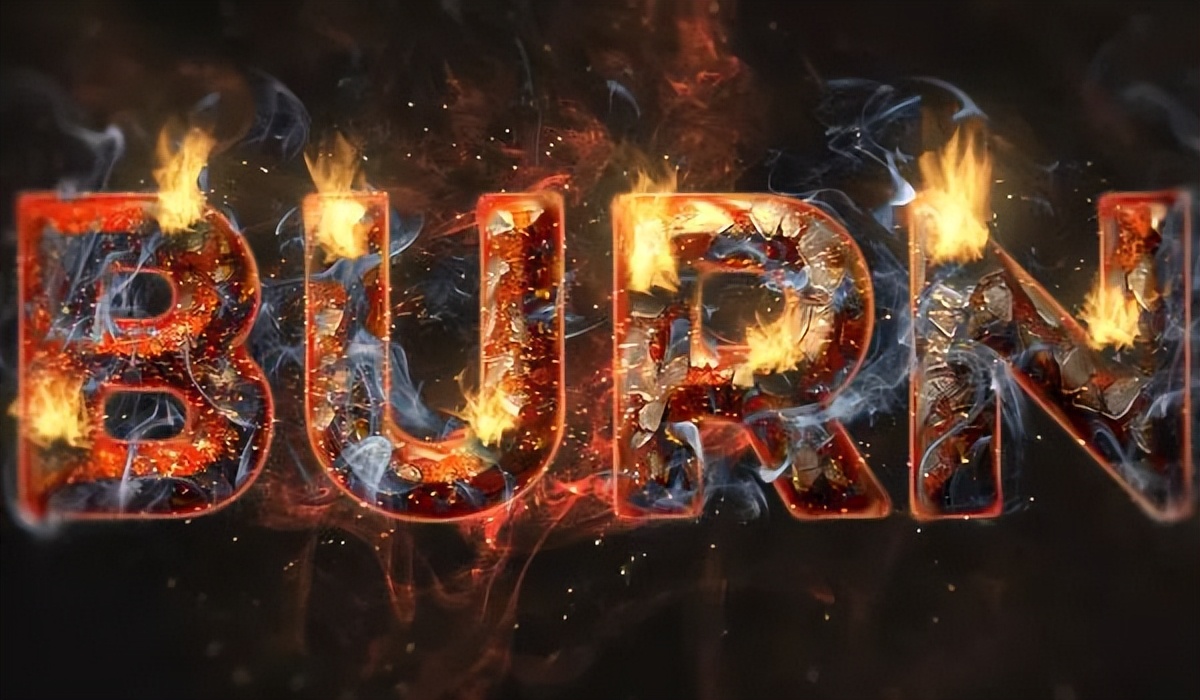 ps路标去除铁锈点,ps教程火苗火焰字体效果制作